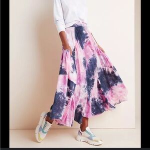 Anthropologie Swf Calliope Tiedye Maxi skirt